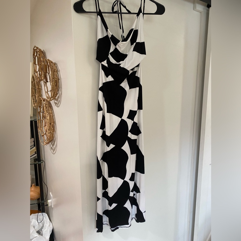 Cowl Neck Dress Backless